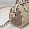 Hochwertige Leinwand aus echtem Leder Boston Taschen Designer Cross Body Schultertasche Männer Frauen Handtasche Druck Kissen Tasche Clutch Totes Hobo Geldbörsen Brieftasche Großhandel