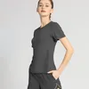 Chemises actives Femmes Mesh Sport Débardeurs Pour Gym Gilet Fitness T Slim Fit Sport Yoga À Manches Courtes Top Wear