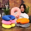 Cushion/Decorative U Shaped Travel Particles Microbeads Neck Pilllow Portable Car Plane s Soft Cushion Home Outdoor Official R230727