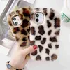 Cell Phone Cases TPU Soft mobile phone cases For IPhone 14 13 12 11 Pro Max XR X XS Max 8 7 Plus 6 6S 6Plus Plush Hair Leopard Fur Warm Z230728