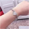 Charm Bracelets Bracelet for Women Sterling Sier Heart-shaped Pendant O-shaped Chain High Quality Brand Jewelry Girlfriend Dhfz6