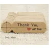 Christmas Decorations New Festive 5X1.3Cm 100Pcs Kraft Paper Blank Price Label Tag For Production Hanging Description Cute Shape Drop Dhqkx