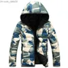 Herren Daunenparkas Großhandel - L12 2016 Marke Herrenbekleidung Winterjacke mit Kapuzenpullover Oberbekleidung Warmer Mantel Männlich Solider Wintermantel Männer lässige warme Daunenjacke Z230727