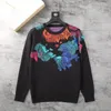 Swater bluza z kapturem męski projektant Allover List Quality technologii Runki Swetry drukowane Otton Knit Crewneck Mężczyźni Kobiety Letter Paris Sportswear Styles Rozmiar M-3xl Fy#00