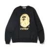 Nouveau A Bathing A APE Chandail mince brodé de peau d'or d'automne pour hommes