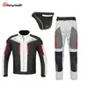 Riding Tribe Wasserdichte Motorradjacken, Anzüge, Hosen, Jacken für alle Jahreszeiten, Schwarz, Reflect Racing, Winterkleidung und Hosen3486