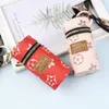 Designer Letter Printing Keychain Wallet Keyring Fashion Purse Pendant Car Chain Charm Bucket Bag Flower Mini Coin Holder Keychains Bag Trinket Gifts Accessories