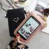 Aufbewahrungstaschen Touchscreen Handy Geldbörse Smartphone Brieftasche Leder Schultergurt Handtasche Frauen Tasche für X S10 Huawei P2012432