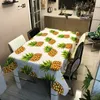 Tovaglia Tovaglia stampata ananas Tovaglia moderna impermeabile Tavolo da pranzo Copri scrivania Decorazione di nozze per la casa De Table R230727