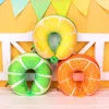 Cushion/Decorative Originality Fruits Travel Nanoparticles Neck Protection Soft Watermelon Orange Kiwi Shape Car Plane Neck