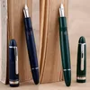 噴水ペンMajohn P136 Metal Copper Piston Resin Fountain Pen 20 Ink Windows Effmflat nib Office School Supplies Ink Writing Gift Pen 230727