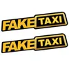 Naklejki samochodowe zabawne fałszywe naklejki taksówkowe Faketaxi Nakładka emblemat samoprzylepny winyl kropla dostawa mobilki motocyklowe akcesoria zewnętrzne DH50Z