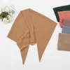 Scarves S 100 100cm Crinkle Square Bubble Chiffon Women's Head Shawl Scarf Muslim Wrinkle Kerchief Solid Color