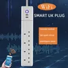 Smart Power Plugs British Standard WiFi Smart Plug Socket con USB Cargo Independiente Control de tiempo separado Home Smart Alexa Asistente HKD230727