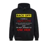 Hoodies voor heren Lange mouw Back Off I Have A Crazy Sister Hoodie Heren Dames Brother Pullover Cool Fashion Sportswears