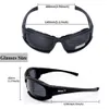 Óculos para uso externo camuflagem tática masculino óculos polarizados óculos de caça militar kit de 4 lentes óculos de sol caminhadas 230726