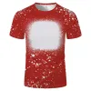 Sublimazione T-shirt bianca anteriore in poliestere sbiancato a maniche corte Tye Dye Tee Top per stampa a trasferimento termico fai-da-te Adulti Bambini Taglie j0728