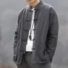 Giacche da uomo Primavera Abito tradizionale cinese Allentato Plus Size Lino Tang Suit Abbigliamento uomo Tai Chi Kung Fu Abbigliamento Vintage Cappotti sottili Uomo 230726