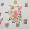 Dekorativa föremål Figurer Korean Oljemålning Tapestry Girls Room Deced Hanging Bakgrund Tyg sovrum Bedside Wall P O Props 230727