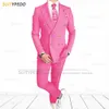 Mens Suits Blazers Men Slim Fit Set Formal Double Breasted Blazer Pants 2 Pieces Custom Luxury Prom Business Party Wedding Tuxedos för 230726