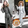 Other Sporting Goods Ski Jumpsuit Women OnePiece Insert Winter Suits Comfy Hooded Faux Fur Jacket fashion Warm 1103 230726