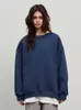 Мода Solid Y2K негабаритная толстовка Women 2023 Осень Hip Hop Hoodies Женский винтажный скейтборд. Высадка High Street High Street