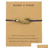 Charm Bracelets Make A Jewelry Sier Brass Arrow Sailing Fish Hook Rudder Seahorse Starfish Mermaid Seashells Men Bracelet For Women Dr Dh4Wp