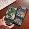 携帯電話のケースTiger Forest Luxury Designer Mobile Phone Case for iPhone 12 13 14 Pro Max 7 8プラスクラシックレタートップブランドショックプルーフZ230731