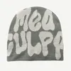 BeanieSkull Caps Knitting Beanies Hat Men Women Paragraph Quality Cap Mea Culpa Y2k Warm Fashion Hundred Take Cold for Hats 230727