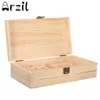 Caixa de armazenamento de óleos essenciais de madeira 25 furos madeira de pinho natural feita à mão sem tinta 268Y