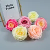 100pcs Big Rose Flower Symulacja Rose Głowica Whole Blue Rose Wedding Dekoracja Przyjęcia urodzinowe Rosy Dekoracja domu F289U