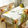Tkanina stołowa słonecznik pasterski stolik do kawy domowy prostokątny wodoodporny i przeciwporostkowy obrus de stolik R230727