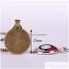 Pendentif Colliers Vintage Templiers Collier Religieux Chevalier Esprit Style Verre Cabochon Sier Plaqué Hommes Punk Croix Chaîne Goutte Dhz7F