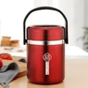 Termoser Portable Vacuum Lunch Box stor kapacitet Mat Termisk burk Rostfritt stål Bento Box Läcksäker isolerad Thermos Container Office 230727