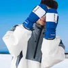 Guantes de esquí Invierno Cálido Guantes de esquí Ciclismo Mitones Invierno Cálido Guantes de esquí Impermeable Snowboard Mujer Guante Montaña Mujer Hombre Mitones HKD230727