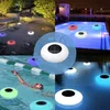 Décorations de jardin Lumières de piscine flottantes solaires Lumière de natation télécommandée 16 couleurs changeantes Décoration de terrasse de pelouse imperméable multicolore 230727