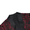 Mens Suits Blazers Jacquard Fabric kostym Jacka Bröllopsfestklänning Päls ensknapp Black Lapel Red Blue White Plus Size M5XL 6XL 230726