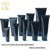 10ml 30g 50ml 60ml 80g 100ml 200ml Black Plastic Soft Bottle Cosmetic Facial Cleanser Cream Squeeze Tube Empty Lotion Containers T227m