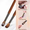 Borstar 100% Pure Kolinsky Hair Acrylic Nail Brush Sandalwood Handle Brush för akrylapplikation och akrylkraft Professional