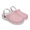 Diy schoenen pantoffels heren dames roze cool driehoekig combinatie patroon sneakers trainers 36-48
