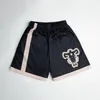 Anime Shorts Mężczyźni Kobiety Czarna koniczyka 3D Print Shorts Szybkie sucha siatka swobodne spodnie na lato do fitness trening jogger