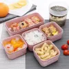 MICCK Set da 7 pezzi Pranzo Contenitore ecologico per alimenti Contenitore per alimenti per microonde Bento a tenuta stagna T200710324c