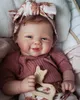 Boneca Vivienne Beb Reborn 18 Polegadas Mão Pintada Sorriso Bebê Nascido Com Cabelo Enraizado Boneca Brinquedos Muecas Para Nias 230726