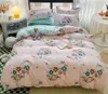 Bedding sets Colorful Duvet Cover Set Flat Sheet 2pc Pillowcases Twin Full Queen King Size Boys Girls Bed Linen Soft Bedding Kit B92H 230726