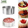 WBBOOMING Adjustable Mousse Ring 3D Round Cake Molds Stainless Steel Baking Kitchen Dessert Decorating Tools 3 Sizes 2202212496