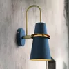 Lampa ścienna Wewnętrzne światło Macaron LED Rogproty Sconce na nocny salon dom domowy wystrój sypialni noc