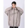 Kobiety z kapturem 2023 Style amerykański retro zamek błyskawiczny Street Star Brand Star Hooded Sweater Spring K ubrania