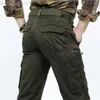 Men's Pants Brand Men Cargo Pants Army Green Multi Pockets Combat Casual Cotton Loose Straight Trousers Military Tactical pants L230727