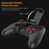 Oyun Denetleyicileri Joysticks Kablosuz BT Gamepad Ergonomik Oyun Denetleyicisi Çift Joysticks ile Android/iOS X0727 için Gerilebilir Telefon Braketi