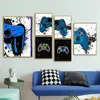 Leinwandgemälde, Gaming-Raum, Gamepad, abstrakte Poster und Drucke, Wandkunst, Bilder, Gamer-Geschenk für Jungen, Kinderzimmer-Dekoration w06